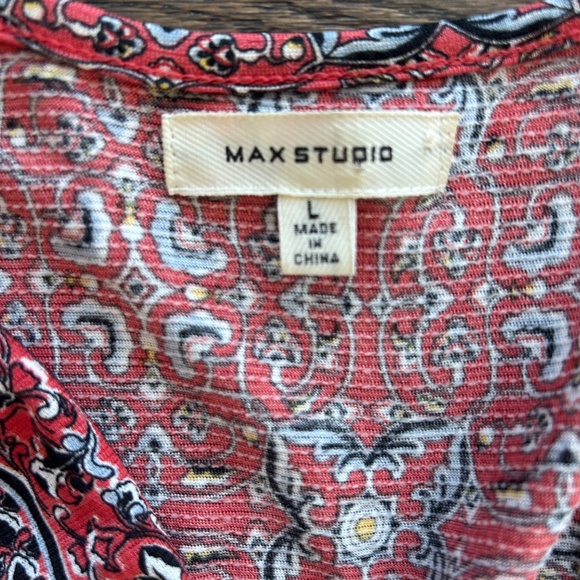 Max Studio Floral Sleeveless V-Neck Maxi Dress - Large - EUC - Picture 4 of 5